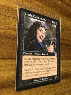 MTG✨BRAIDS, CABAL MINION✨Odyssey NM/MINT Vintage RARE Creature 2001 UNPLAYED ! - Image 3