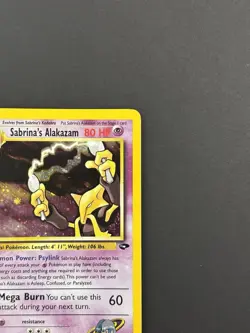 Wizards Pokemon TCG Sabrina's Alakazam 16/132 Gym Challenge Holo Rare HP80 - Image 5
