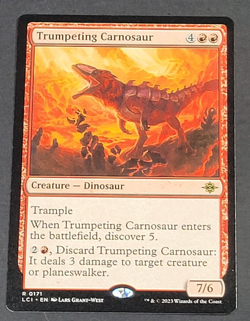 MTG - 1x Trumpeting Carnosaur - The Lost Caverns of Ixalan - NM Red - Magic #171 - Image 1