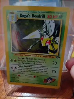 Pokemon TCG Koga's Beedrill Gym Challenge Holo Rare Card 9/132 - Image 1