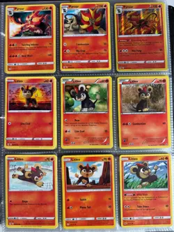 Pokemon Card Species Set Lot - 9x Unique Cards / Litleo Family - Image 1