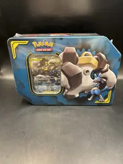 Pokemon Melmetal & Lucario GX Tag Team Tin Power Partnerships 2019 SEALED SM192 - Image 1