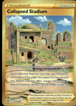 Collapsed Stadium 215/196 Holo SEC Pokemon Lost Origin - Image 1