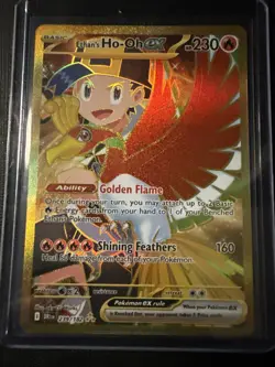Pokemon TCG Ethan’s Ho-Oh ex 239/182 Hyper Rare Gold SV10 Destined Rivals NM - Image 1