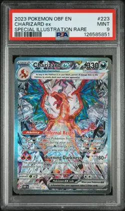 2023 Pokemon Obsidian Flames Charizard ex PSA 9 #223 Special Illustration Rare - Image 1
