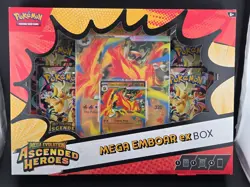 Pokemon Ascended Heroes - Mega Emboar EX Box Sealed Near Mint Condition Box - Image 1