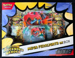 Pokemon TCG Mega Feraligatr ex Box Sealed – Ascended Heroes Collection Box - Image 1