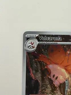 Pokemon TCG Black Bolt Volcarona 100/086 Illustration Rare NM Full Art IR - Image 3