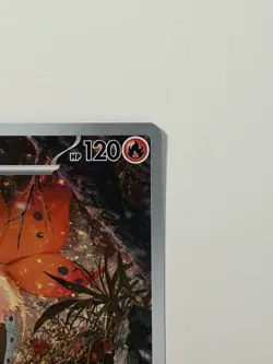 Pokemon TCG Black Bolt Volcarona 100/086 Illustration Rare NM Full Art IR - Image 4