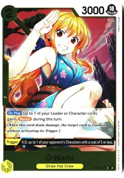 O-Nami OP06-101 Rare Wings of the Captain One Piece Foil Near Mint - Image 1