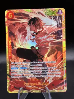One Piece TCG Portgas D Ace Op16-118 Secret Rare English - Image 1