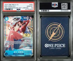 PSA 10 One Piece Boa Hancock OP07-051 SR 2nd Anniversary Serial Limited Chinese - Image 3