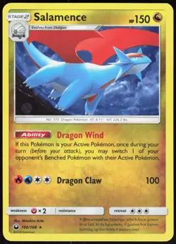 Miscellaneous Card & Products Salamence 106/168 Promo Pokemon (Cosmos Holo) NM/M - Image 1