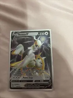 Pokemon Arceus V-122/172-SWSH09: Brilliant Stars Holo Card Metal Version - Image 1