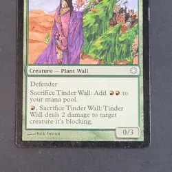 MTG - 1x Tinder Wall - Coldsnap - Theme Deck - LP - Green - Magic The Gathering - Image 4
