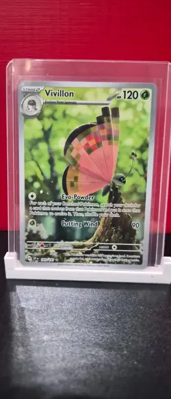 Pokemon TCG Vivillon 193/182 Illustration Rare IR Holo Destined Rivals Card - Image 1