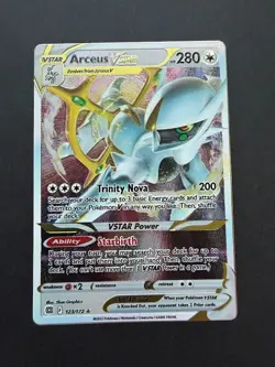 Pokemon Card Arceus VSTAR 123/172 Metal Card Miscellaneous Cards & Products NM - Image 1