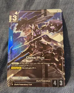 Delta Plus GD01-006 R+ NM Gundam Card Game Newtype Rising - Image 1