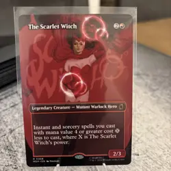 Marvel MtG, The Scarlet Witch (Borderless) Foil MSH 0368 Rare - Image 1