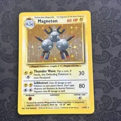 Magneton 9/102 Holo Unlimited Holo Rare Base Set Pokemon TCG - Image 1