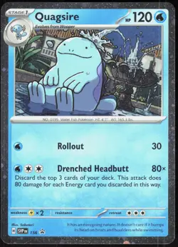 Scarlet & Violet Promo Quagsire 156 Holo Promo Pokemon (Cosmos Holo) NM/M - Image 1