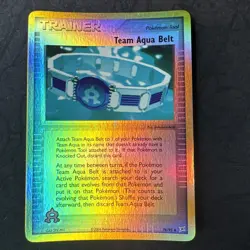 Team Aqua Belt 76/95 Team Magma vs Team Aqua Reverse Holo Pokemon - Image 1