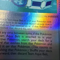 Team Aqua Belt 76/95 Team Magma vs Team Aqua Reverse Holo Pokemon - Image 3