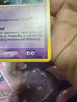 Wobbuffet 16/17 POP Series 4 Holo Pokemon 2006 LP+ - Image 3