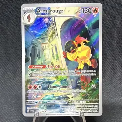Pokemon Armarouge Illustration Rare Full Art Holo 203/198 SV01 130 HP nm - Image 2