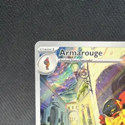Pokemon Armarouge Illustration Rare Full Art Holo 203/198 SV01 130 HP nm - Image 3