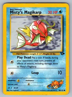 Pokemon TCG Misty's Magikarp 88/132 Gym Challenge Regular HP - Image 1
