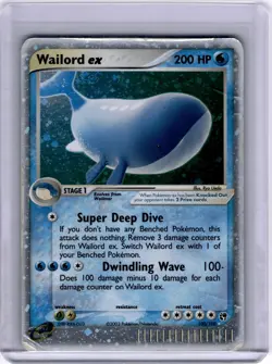 2003 Pokemon Sandstorm Wailord ex #100/100 - Image 1