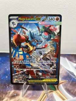 Mega Lucario ex 179/132 Special Illustration Rare Mega Evolution Pokemon Holo NM - Image 1