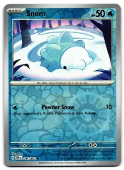 Snom 045/162 - 🌊 Temporal Forces Common Pokemon TCG Reverse Holo 🖤 - LP - Image 1