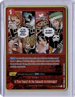 2025 ONE PIECE JPN 2ND ANNIVERSARY ENGLISH OP01-030 SABAODY ARCHIPELAGO - Image 1