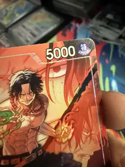 Portgas D Ace OP16-001 Leader Alternate Art The Time of Battle One PIece English - Image 3