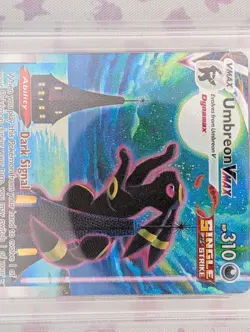 Pokemon Umbreon VMAX 215/203 Evolving Skies Alt Full Art Secret Holo EN PSA 9 - Image 4