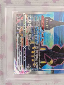 Pokemon Umbreon VMAX 215/203 Evolving Skies Alt Full Art Secret Holo EN PSA 9 - Image 5