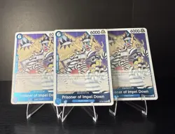 Bandai One Piece Card Game OP16-042 Prisoner of Impel Down Blue Lot of 3 EN - Image 1