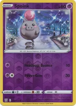 Spoink 55/163 Reverse Holo | Battle Styles | Pokemon Card - Image 1