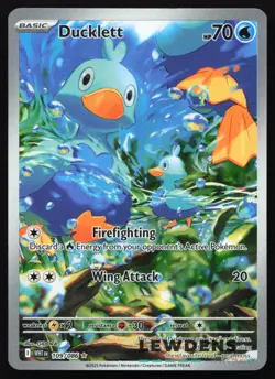 Ducklett - 109/086 - Illustration Rare - SV: White Flare - Pokemon Card - Image 1