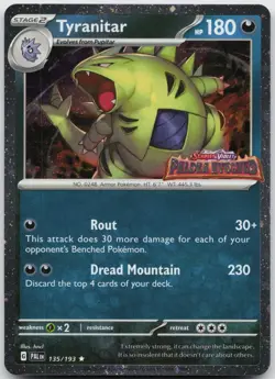 Tyranitar (Cosmos Holo) 135/193 Holo Miscellaneous Cards & Products NM - Image 1