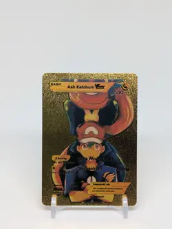Pokemon🔥ASH KETCHUM VMAX🔥GRENINJA🔥GOLD FOIL Custom Card🔥Gift/Collectible🔥 - Image 1