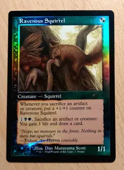Mtg Magic: # FOIL # Gefraßiges Eichhornchen,Ravenous Squirrel, English Nearmint - Image 2