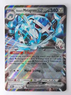 Steven's Metagross EX 145 Destined Rivals Pokemon card - Image 1
