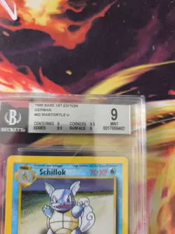Pokemon Karte Card Schillok Wartortle Base Set Basis 1. Edition Beckett BGS 9 - Image 4