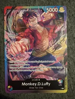 Bandai One Piece Card Game Monkey D. Luffy Leader Promo P-001 Foil EN - Image 1