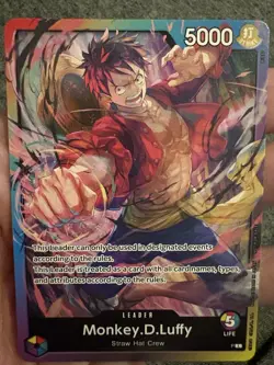 Bandai One Piece Card Game Monkey D. Luffy Leader Promo P-001 Foil EN - Image 3