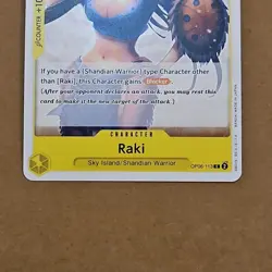 One Piece Raki (OP06-113/239) OP06 Wings of the Captain NM TCG CCG - Image 3