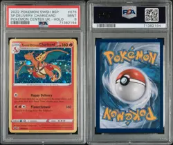 PSA 9 Special Delivery Charizard Pokemon Center 2022 UK Holo Black Star Promo - Image 3